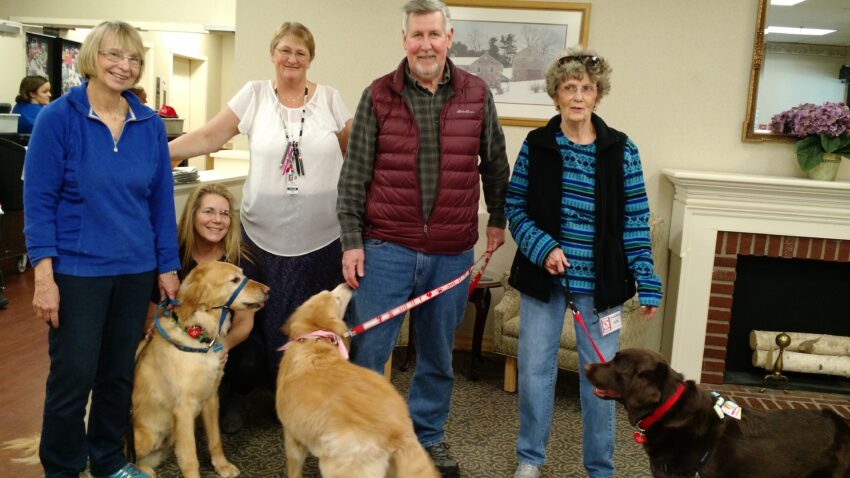 MHS Therapy Dog Volunteers at Genesis Healthcare